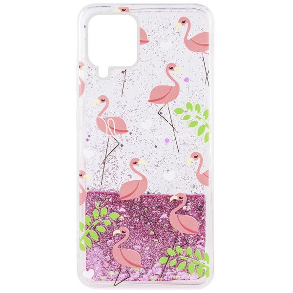 

TPU чехол с переливающимися блестками для Samsung Galaxy M12 (Фламинго) (100083092)