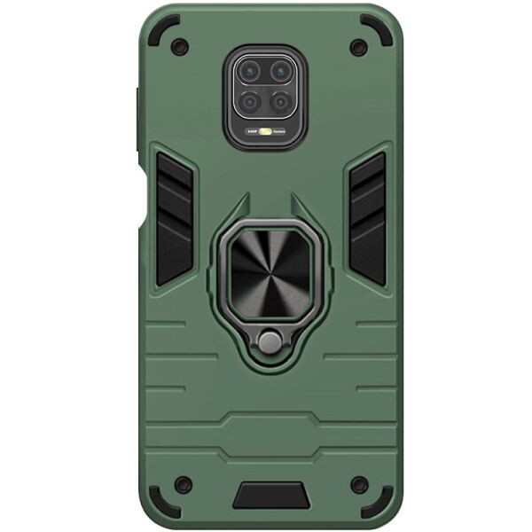 

Ударопрочный чехол Transformer Ring for Magnet для Xiaomi Redmi Note 9 Pro (Зеленый / Green) (1146940)