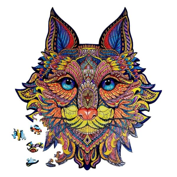 

Деревянные пазлы - Лесной кот