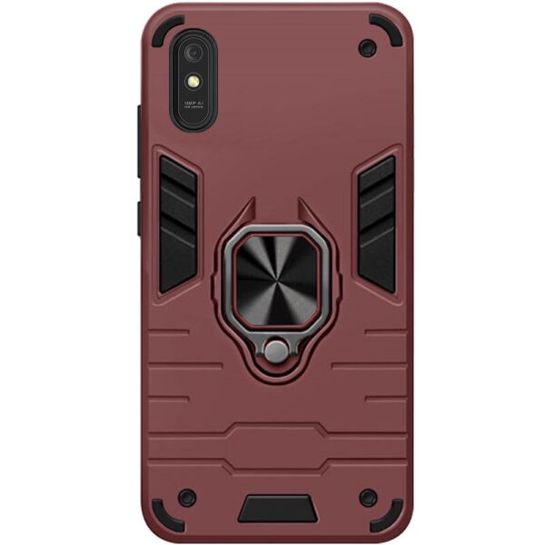 

Ударопрочный чехол Transformer Ring for Magnet для Xiaomi Redmi 9A (Бордовый / Wine red) (1146927)