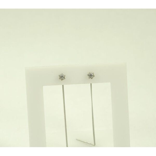 

Пусеты цепочки Maxi Silver 8734