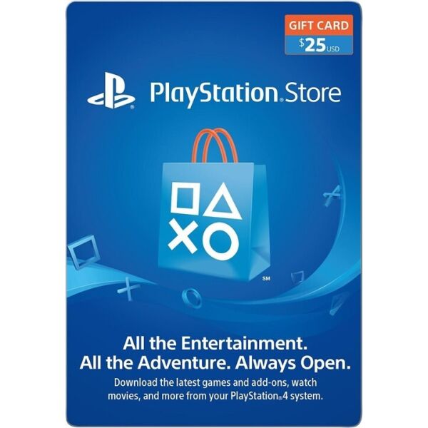 

Цифровой код Сони PlayStation Network пополнение бумажника счета своего аккаунта на сумму 25 usd, US-регион