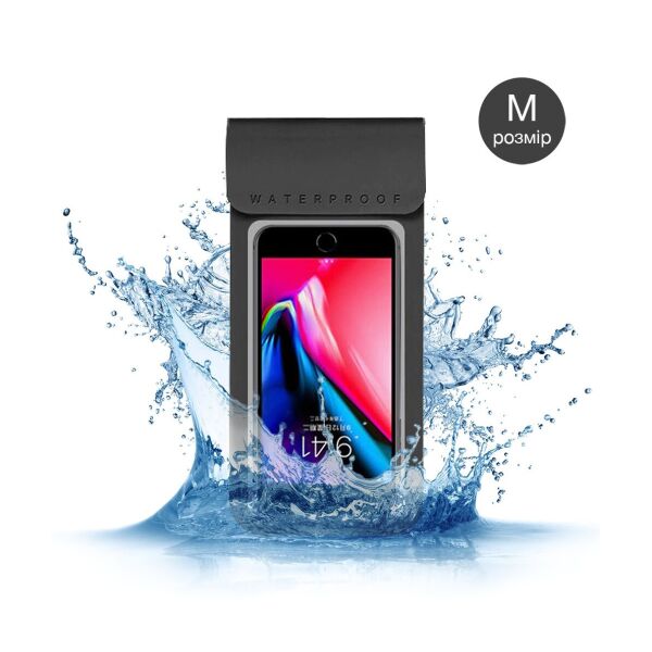 

Водонепроницаемый чехол для iPhone 12 Pro Max / 11/11 Pro Max / Xs Max / Xr / 8 plus Черный Размер M