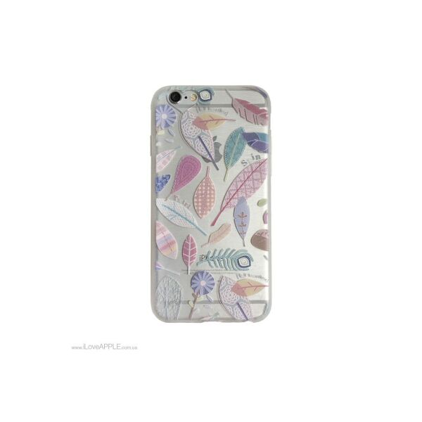 

Силиконовый чехол для iPhone 6 / 6s с рисунком листьев