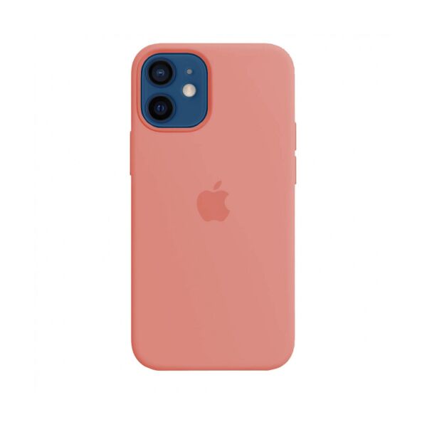 

Силиконовый чехол для iPhone 12 mini Silicone Case Begonia Red