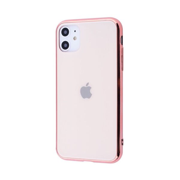 

Чехол для iPhone 11 Glass case rose gold