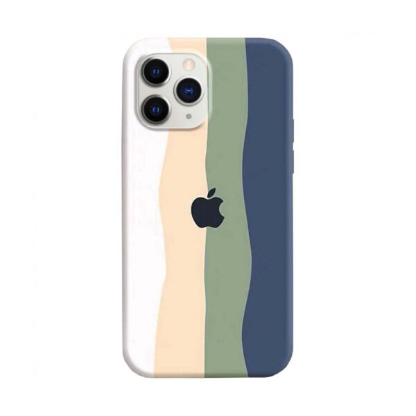 

Силиконовый чехол для iPhone 11 Pro Max Rainbow Silicone Case Green