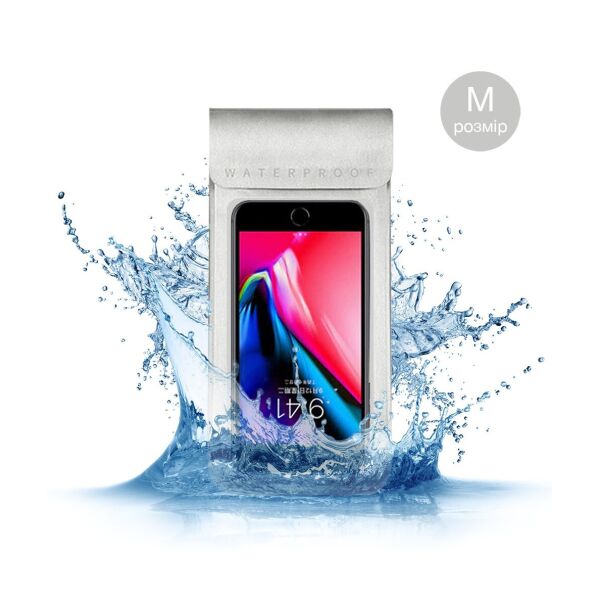 

Водонепроницаемый чехол для iPhone 12 Pro Max / 11/11 Pro Max / Xs Max / Xr / 8 plus Серый Размер M