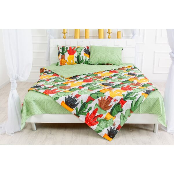 

Набор MirSon №2421 Eco-Soft 17-0002 Cecilio (одеяло + 2 наволочки + простынь) 220х240 см + 220х240 см + 50х70 см италия, eco-soft