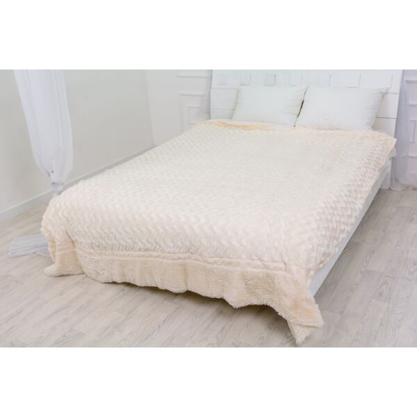 

Плед MirSon 1032 Butterfly Moko White 220х240 см италия, флис