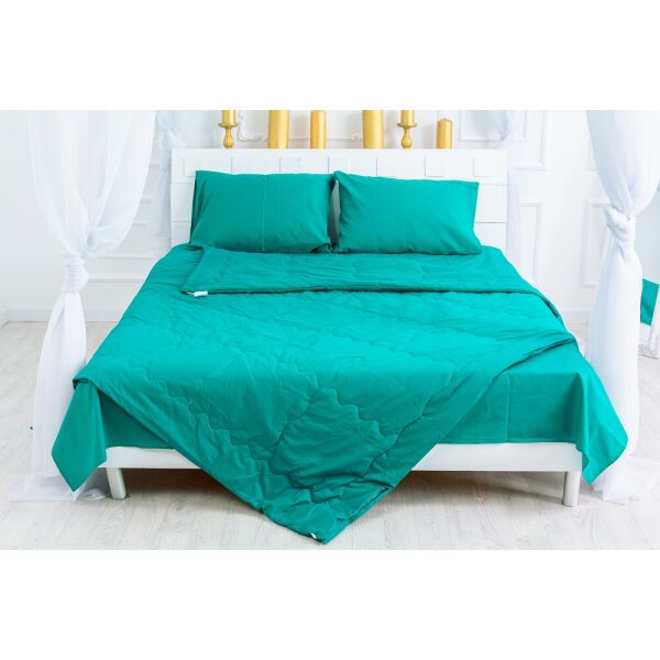 

Набор MirSon №2713 Silk Kapok 17-4735 Caterina (одеяло + 2 наволочки) 140х205 см + 50х70 см италия, шелк