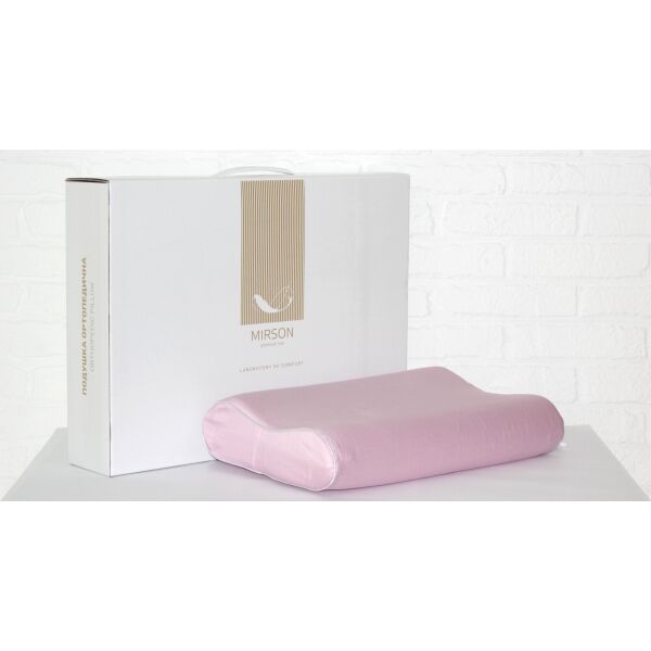 

Подушка ортопедическая MirSon №7052 Elite Delicate Satin Laura 49х32х10,5 италия, пена memory foam