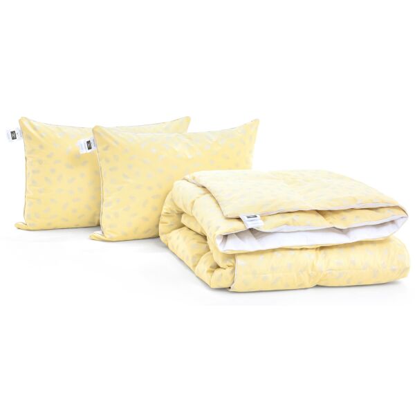 

Набор MirSon Karmen 2195 "Bio-Beige" (одеяло + две подушки 50*70 упругие) 140х205 см + 50х70 см 2шт италия, био-пух