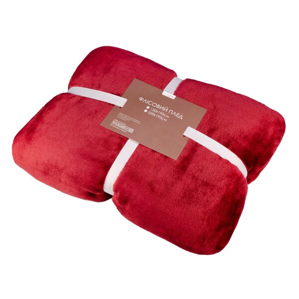 

Плед Home line Флис Фланель бордовый 150х195 см украина, полиэстер