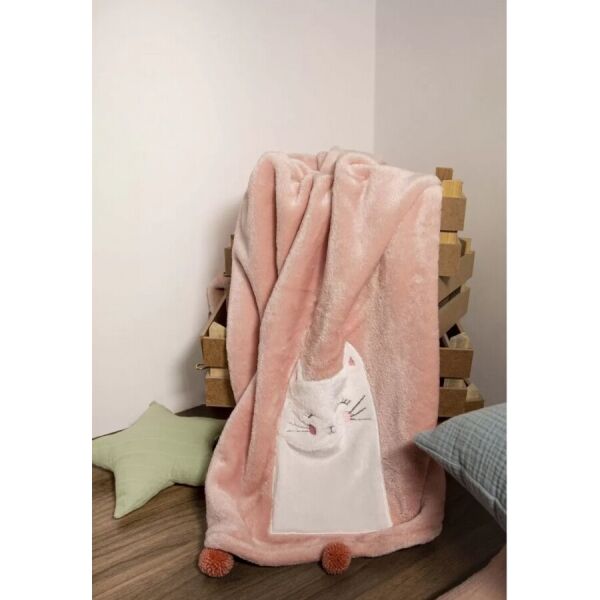 

Плед детский Irya Kitty pembe Розовый турция, полиэстер