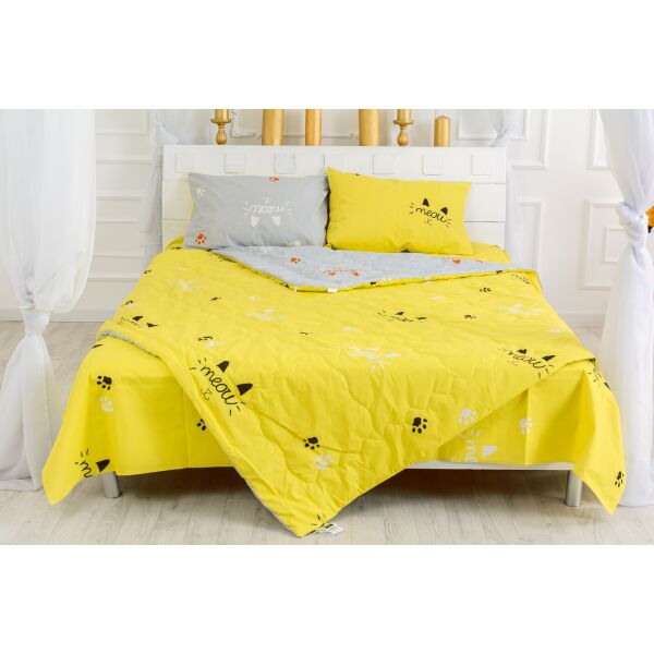 

Набор MirSon №2722 "Silk Kapok" 19-2508 Cascata (одеяло + наволочки) италия, микросатин