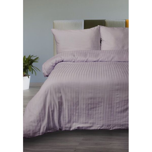 

Постельное белье Lotus Отель Страйп Лиловый 1х1 Семейный турция, сатин