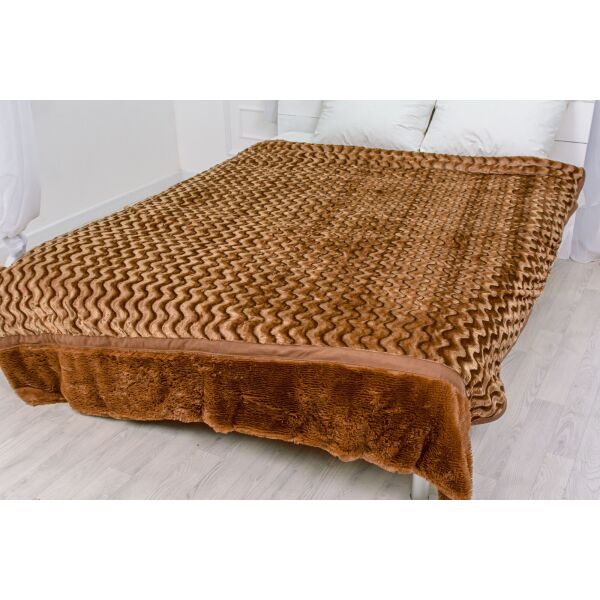 

Плед MirSon 1038 Butterfly Brown 220х240 см италия, флис