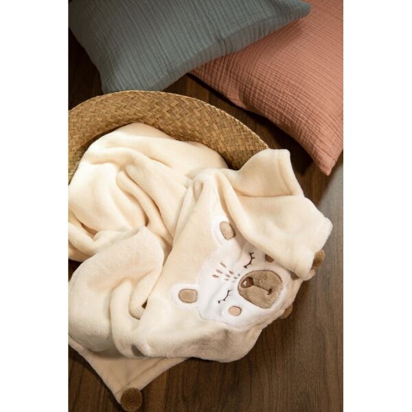 

Плед детский Irya Teddy krem 75х120 см Кремовый турция, полиэстер