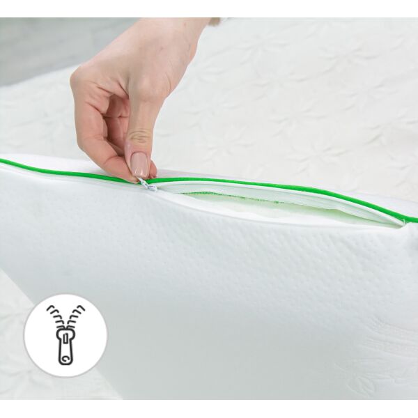 

Подушка ортопедическая MirSon №7014 Green nature Julia Women 59х43х10 см италия, пена memory