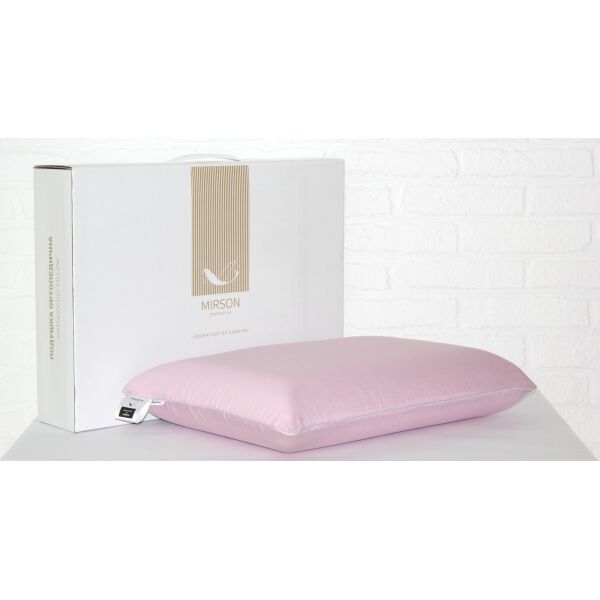 

Подушка ортопедическая MirSon №7031 Elite Delicate Satin Laura Men 59х43х12 см италия, пена memory foam