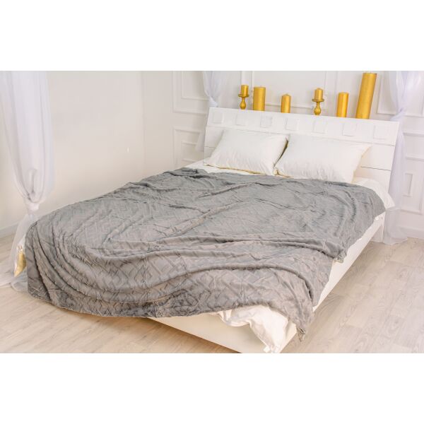 

Плед MirSon 1021 Camellia Graphite 200х230 см италия, флис