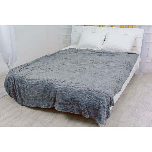 

Плед MirSon 1017 Aurora Light Gray 200х230 см италия, флис