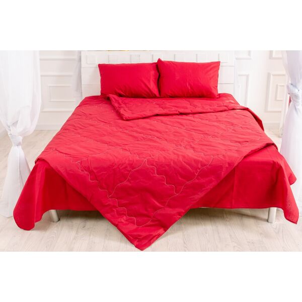 

Набор MirSon №2497 Silk Kapok 19-1655 Edmonda (одеяло + 2 наволочки + простынь) 110х140 см + 110х160 см + 40х60 см италия, шелк