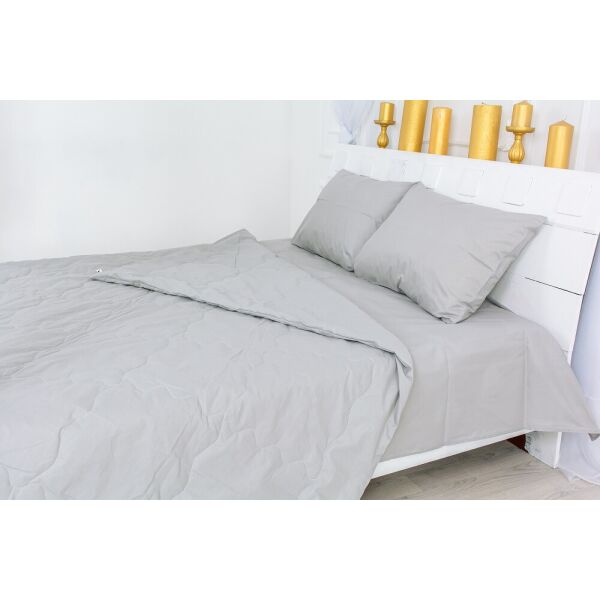 

Набор MirSon №2584 Шерсть 16-5703 Light Gray (одеяло + 2 подушки + 2 наволочки + простынь) 155х215 см + 150х220 см + 50х70 см италия, шерсть