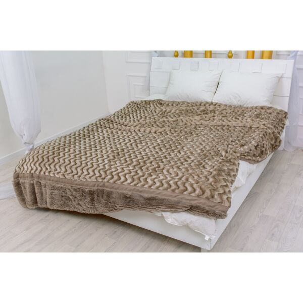 

Плед MirSon 1035 Butterfly Gray Brown 220х240 см италия, флис