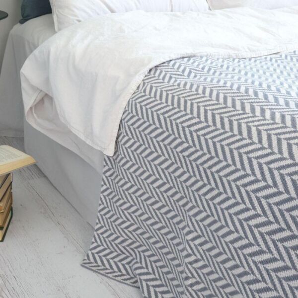 

Плед Betires Zigzag Grey 150х200 см турция, хлопок