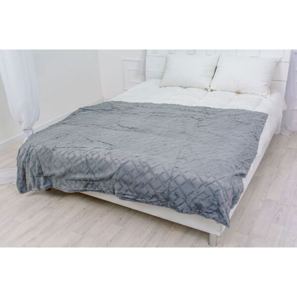 

Плед MirSon 1027 Camellia Light Gray 180х200 см италия, флис