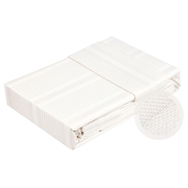 

Постельное белье Hobby Exclusive Diamond Stripe кремовый Евро турция, сатин