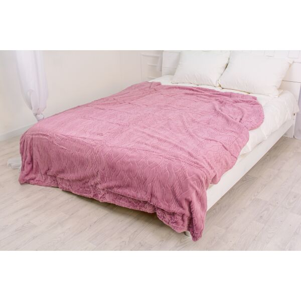 

Плед MirSon 1009 Damask Lily 180х200 см италия, флис