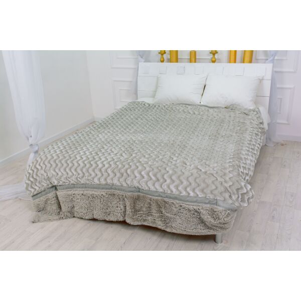 

Плед MirSon 1043 Butterfly Ligh Grey 220х240 см италия, флис