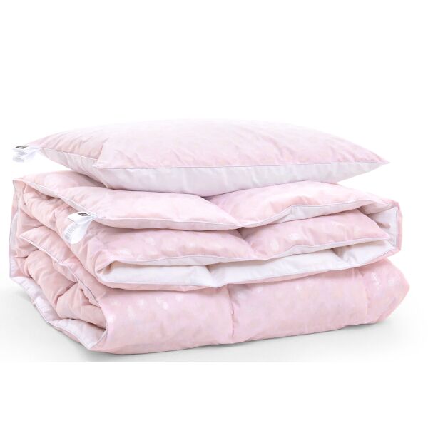 

Набор MirSon Karmen 2112 "Bio-Pink" (одеяло + подушка 50*70 мягкая) 172х205 см + 50х70 см италия, био-пух