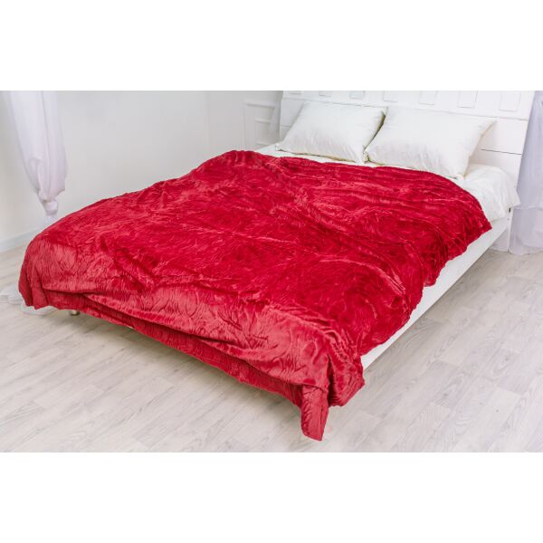 

Плед MirSon 1005 Damask Red 180х200 см италия, флис