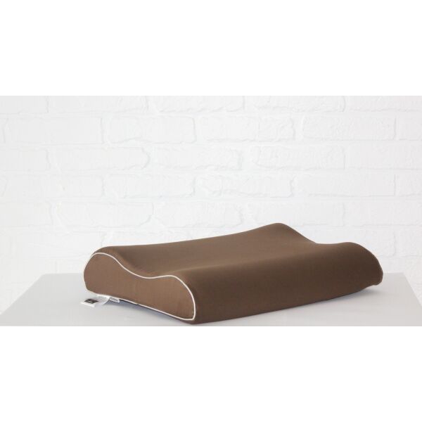 

Подушка ортопедическая MirSon №7118 Elite Delicate Satin Cacao AERO 58х40х10,5 см италия, пена memory foam