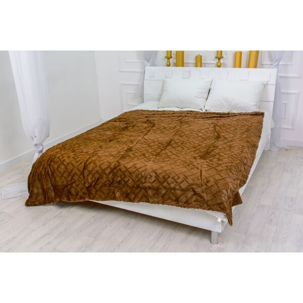 

Плед MirSon 1028 Camellia Brown 200х230 см италия, флис