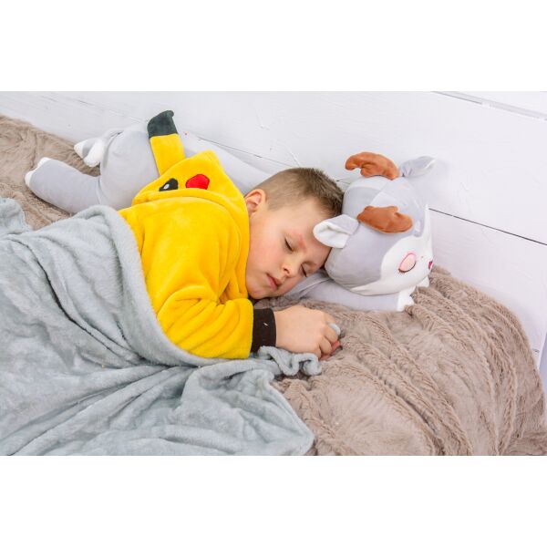 

Плед MirSon детский 1056 Roe deer Grey + подушка 120х160 см италия, флис