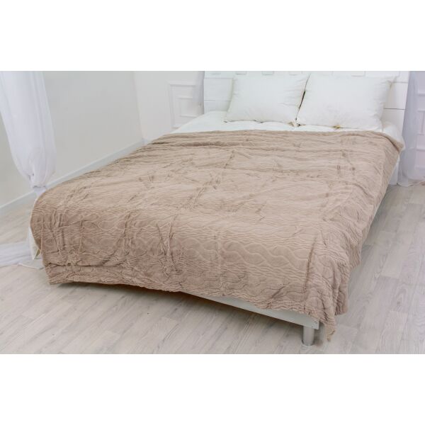 

Плед MirSon 1006 Damask Creamy 180х200 см италия, флис