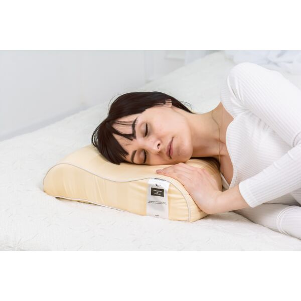 

Подушка ортопедическая MirSon №7084 Elite Noble stripe Сarmela 58х40х10,5 см италия, пена memory soft