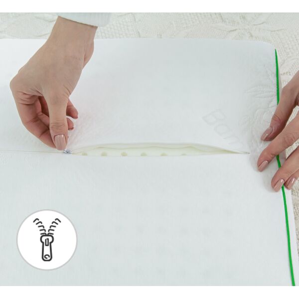 

Подушка ортопедическая MirSon №6017 Green nature Dorotea 58х40х10.5 см италия, пена memory