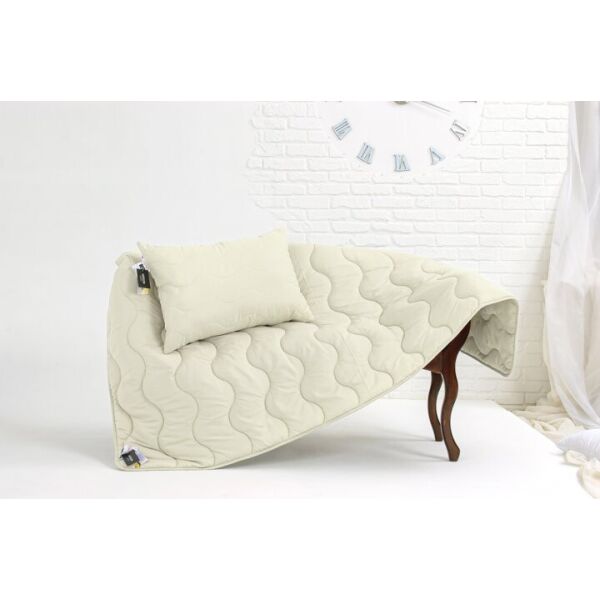

Набор MirSon 1707 Eco Light Creamy (одеяло + подушка) 200х220 см + 50х70 см италия, хлопок