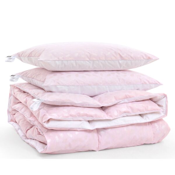 

Набор MirSon Karmen 2135 "Bio-Pink" (одеяло + две подушки 50*70 упругие) 220х240 см + 50х70 см 2шт италия, био-пух