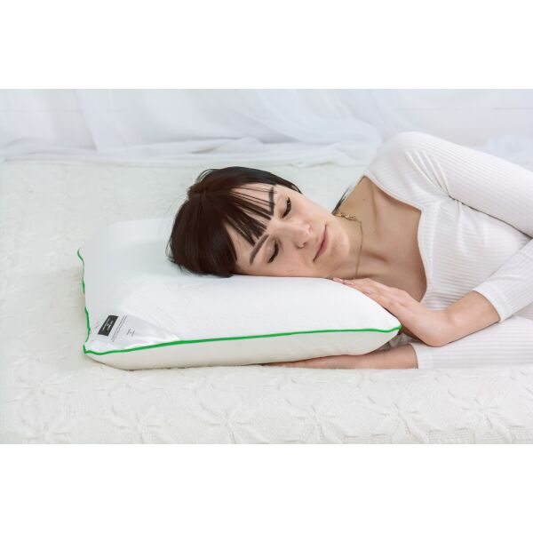 

Подушка ортопедическая MirSon №7035 Green nature Julia Men 59х43х12 см италия, пена memory