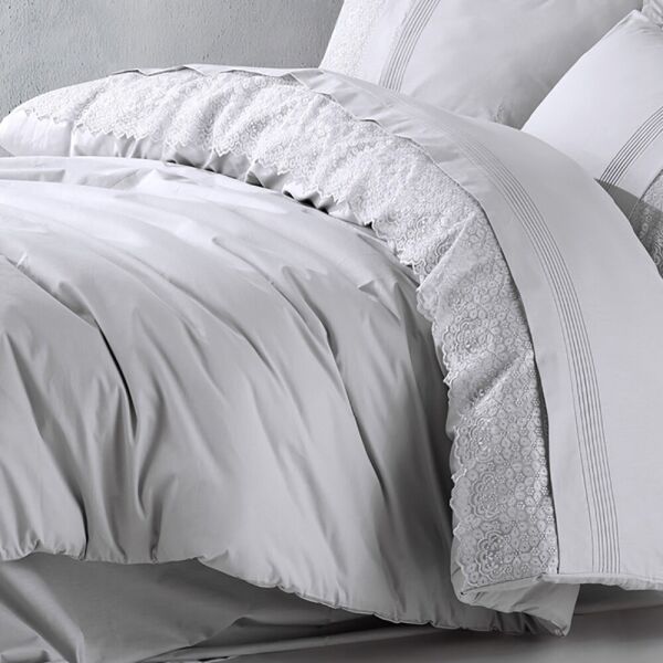 

Постельное белье Cotton Box Elba Gri Евро турция, ранфорс