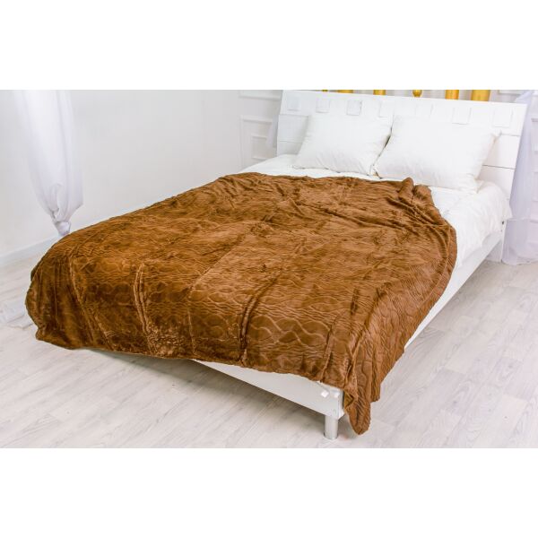 

Плед MirSon 1008 Damask Brown 200х230 см италия, флис