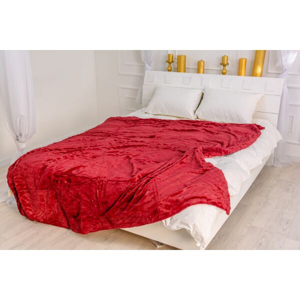 

Плед MirSon 1015 Aurora Red 180х200 см италия, флис