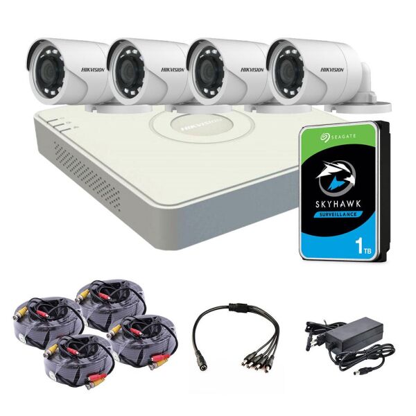 

Комплект видеонаблюдения Hikvision HD-TVI 4OUT 2MP + HDD
